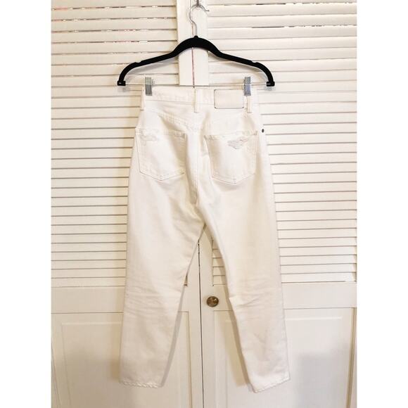 Moussy Howa Distressed Jeans in White - Picture 4 of 7